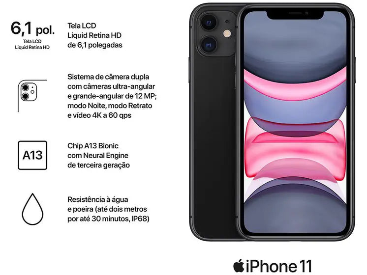 iPhone 11 - 64GB SEMI NOVO
